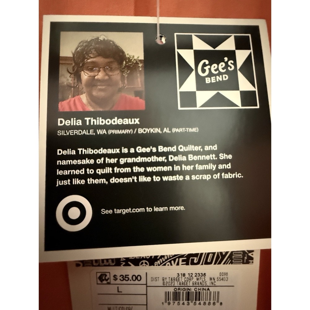 The Quilter's Of Gee's Bend X Target Black History Month Quilted Jacket L NWT - Picture 5 of 16